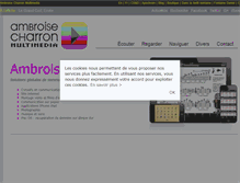 Tablet Screenshot of ambroise-charron.com